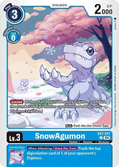 SnowAgumon, Digimon LIBERATOR EX7-017 C