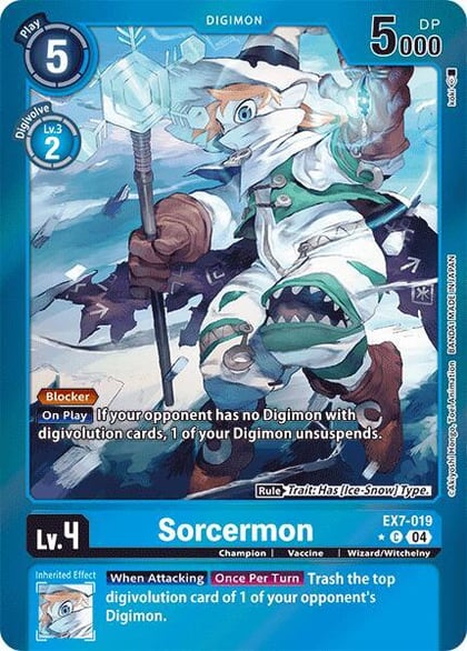 Sorcermon (Foil), Digimon LIBERATOR EX7-019 C