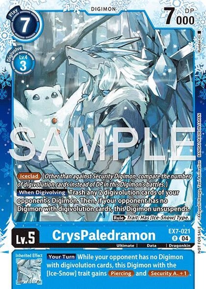 CrysPaledramon (Regulation Battle Vol. 4 Winner), Digimon LIBERATOR EX7-021 R