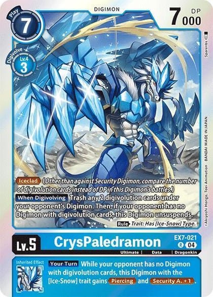 CrysPaledramon, Digimon LIBERATOR EX7-021 R