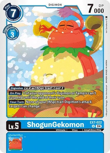 ShogunGekomon, Digimon LIBERATOR EX7-022 U