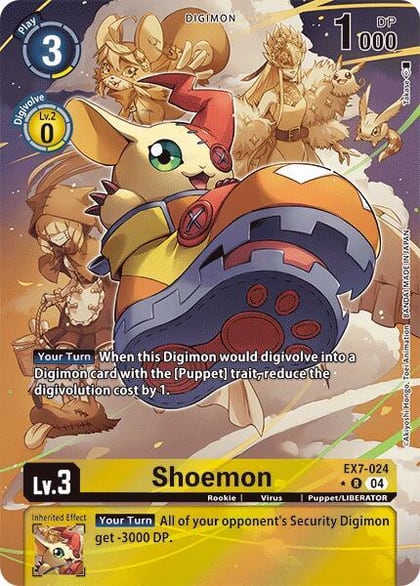 Shoemon (Alternate Art), Digimon LIBERATOR EX7-024 R