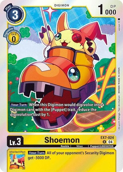 Shoemon, Digimon LIBERATOR EX7-024 R