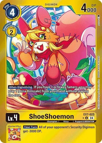 ShoeShoemon (Foil), Digimon LIBERATOR EX7-025 U