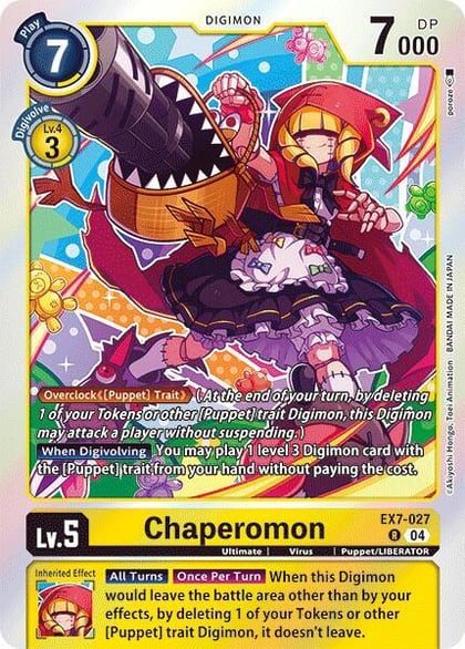 Chaperomon, Digimon LIBERATOR EX7-027 R