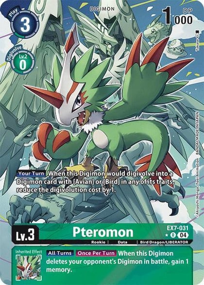Pteromon (Alternate Art), Digimon LIBERATOR EX7-031 R