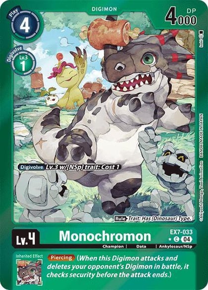 Monochromon (Foil), Digimon LIBERATOR EX7-033 C