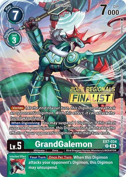 GrandGalemon (2025 Regionals Finalist), Digimon LIBERATOR EX7-034 R