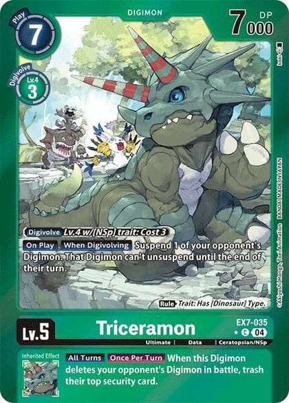 Triceramon (Foil), Digimon LIBERATOR EX7-035 C