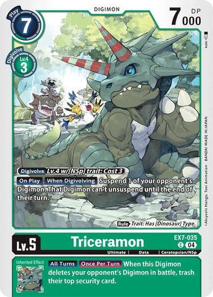 Triceramon, Digimon LIBERATOR EX7-035 C