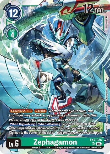 Zephagamon, Digimon LIBERATOR EX7-036 SR