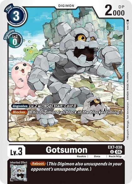 Gotsumon, Digimon LIBERATOR EX7-038 U