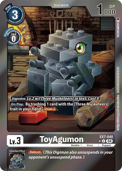 ToyAgumon - EX7-040 (Foil), Digimon LIBERATOR EX7-040 U