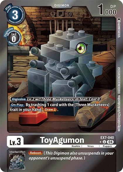 ToyAgumon - EX7-040 (Foil), Digimon LIBERATOR EX7-040 U