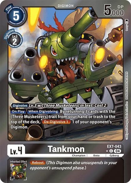 Tankmon (Foil), Digimon LIBERATOR EX7-043 C