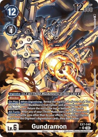 Gundramon (Alternate Art), Digimon LIBERATOR EX7-048 SR