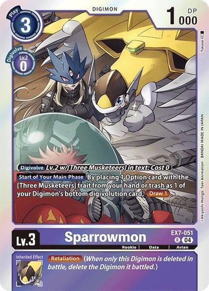 Sparrowmon, Digimon LIBERATOR EX7-051 R