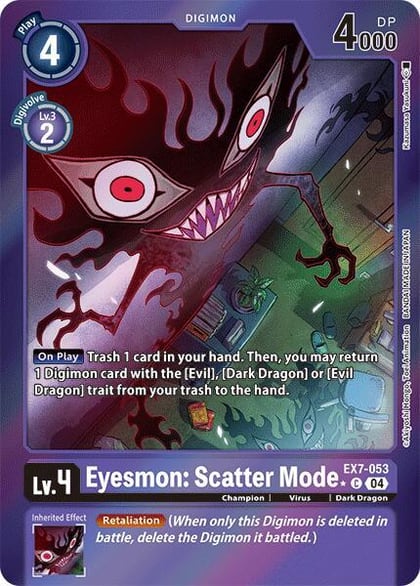 Eyesmon: Scatter Mode (Foil), Digimon LIBERATOR EX7-053 C