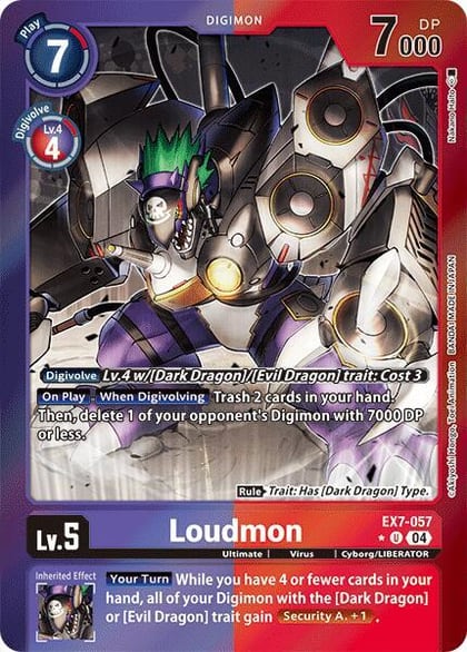 Loudmon (Foil), Digimon LIBERATOR EX7-057 UC