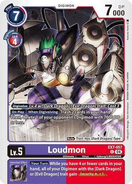 Loudmon, Digimon LIBERATOR EX7-057 UC