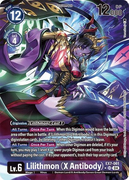 Lilithmon (X Antibody) (Alternate Art), Digimon LIBERATOR EX7-061 SR