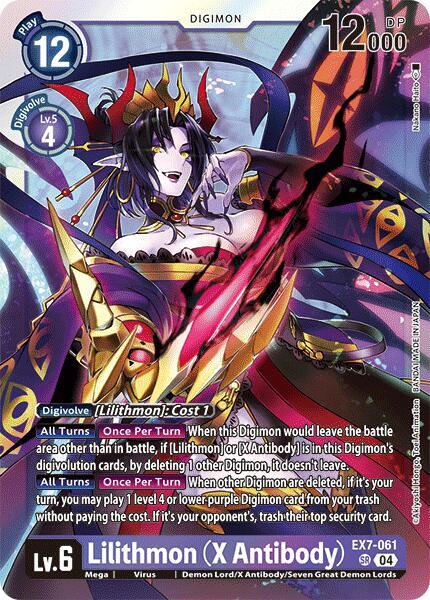 Lilithmon (X Antibody), Digimon LIBERATOR EX7-061 SR