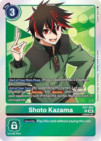 Shoto Kazama, Digimon LIBERATOR EX7-064 R