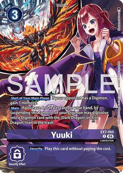 Yuuki (Digimon Liberator Debuggers Set), Digimon LIBERATOR EX7-065 R