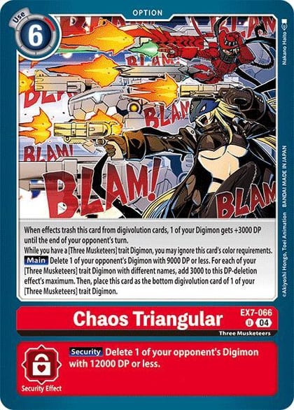 Chaos Triangular, Digimon LIBERATOR EX7-066 U