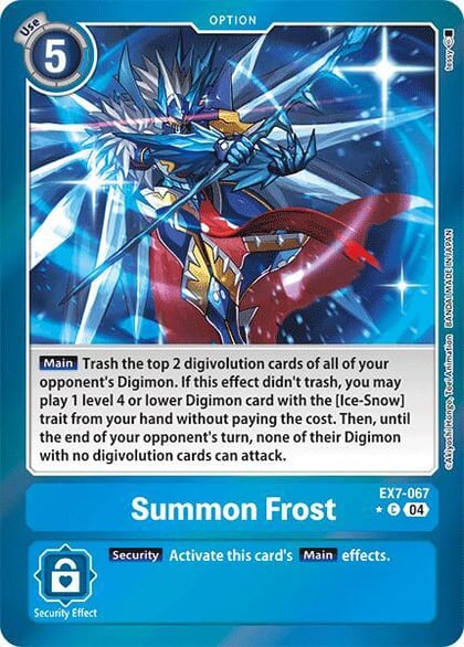 Summon Frost (Foil), Digimon LIBERATOR EX7-067 C