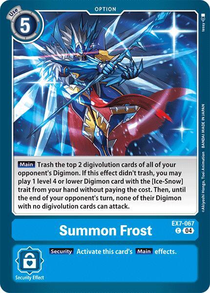 Summon Frost, Digimon LIBERATOR EX7-067 C