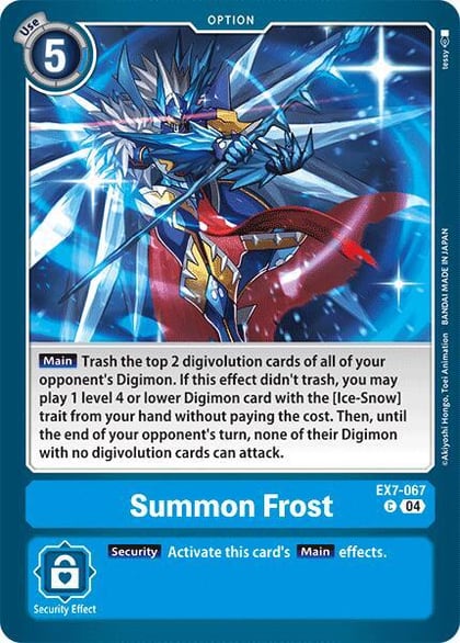 Summon Frost, Digimon LIBERATOR EX7-067 C