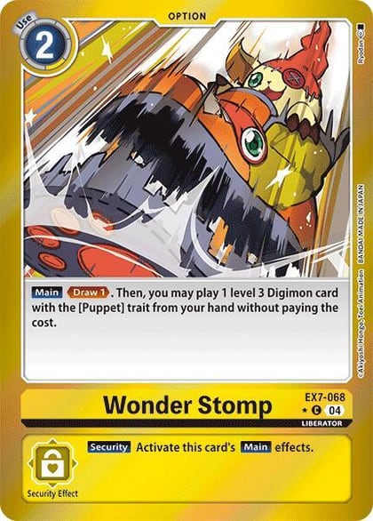 Wonder Stomp (Foil), Digimon LIBERATOR EX7-068 C