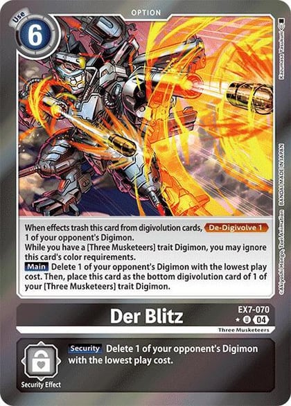 Der Blitz (Foil), Digimon LIBERATOR EX7-070 U