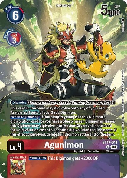 Agunimon (Legend Pack 2024 Box Topper), Chain of Liberation BT17-011 C