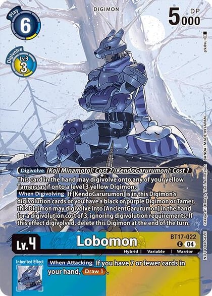 Lobomon (Legend Pack 2024 Box Topper), Chain of Liberation BT17-022 C