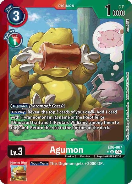 Agumon - EX8-007 (Limited Foil), Chain of Liberation EX8-007 U