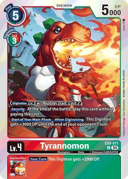 Tyrannomon, Chain of Liberation EX8-011 R