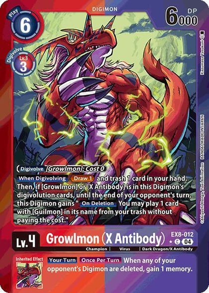 Growlmon (X Antibody) (Limited Foil), Chain of Liberation EX8-012 C