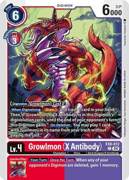 Growlmon (X Antibody), Chain of Liberation EX8-012 C