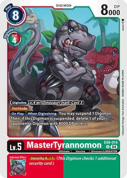 MasterTyrannomon, Chain of Liberation EX8-014 U