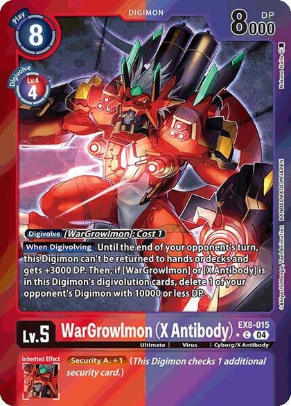 WarGrowlmon (X Antibody) (Limited Foil), Chain of Liberation EX8-015 C