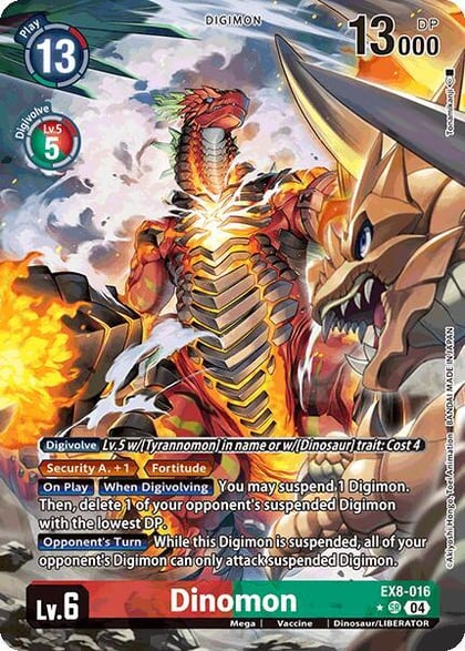 Dinomon (Alternate Art), Chain of Liberation EX8-016 SR