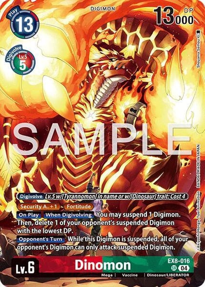 Dinomon (Digimon Liberator Debuggers set), Chain of Liberation EX8-016 SR