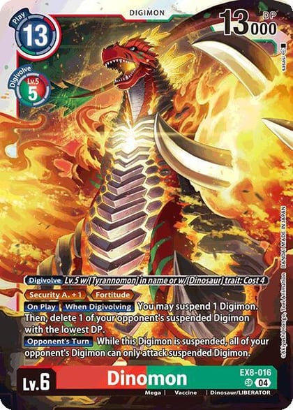 Dinomon, Chain of Liberation EX8-016 SR