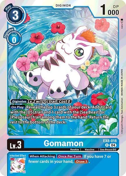 Gomamon, Chain of Liberation EX8-018 R