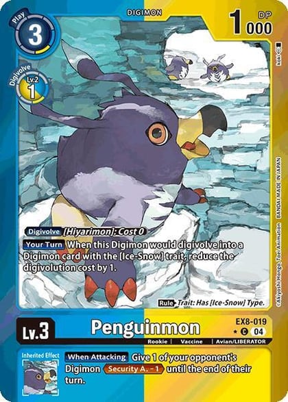Penguinmon (Limited Foil), Chain of Liberation EX8-019 C