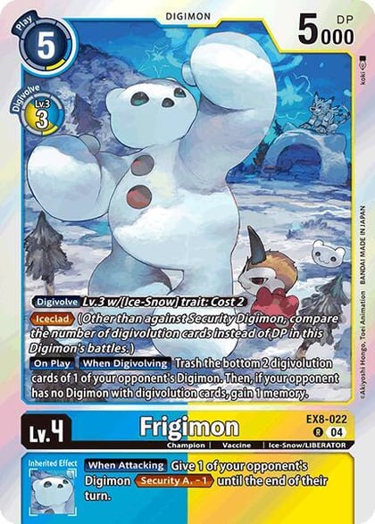 Frigimon, Chain of Liberation EX8-022 R