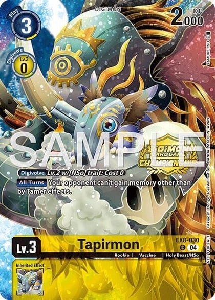 Tapirmon (Championship 25-26 Season 2 Tamers Pack), Chain of Liberation EX8-030 C