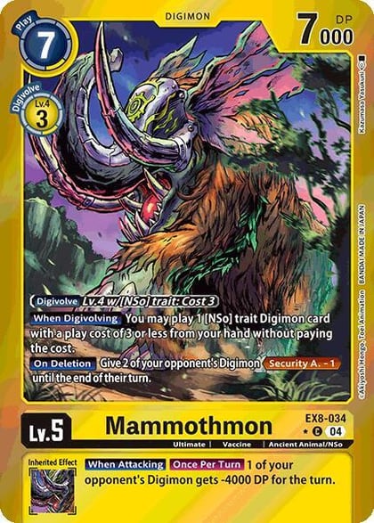 Mammothmon (Limited Foil), Chain of Liberation EX8-034 C